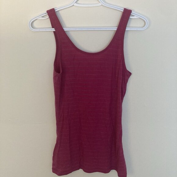 Icebreaker Women’s Merino Wool Tank Top Pink Striped Size Small - Picture 5 of 6